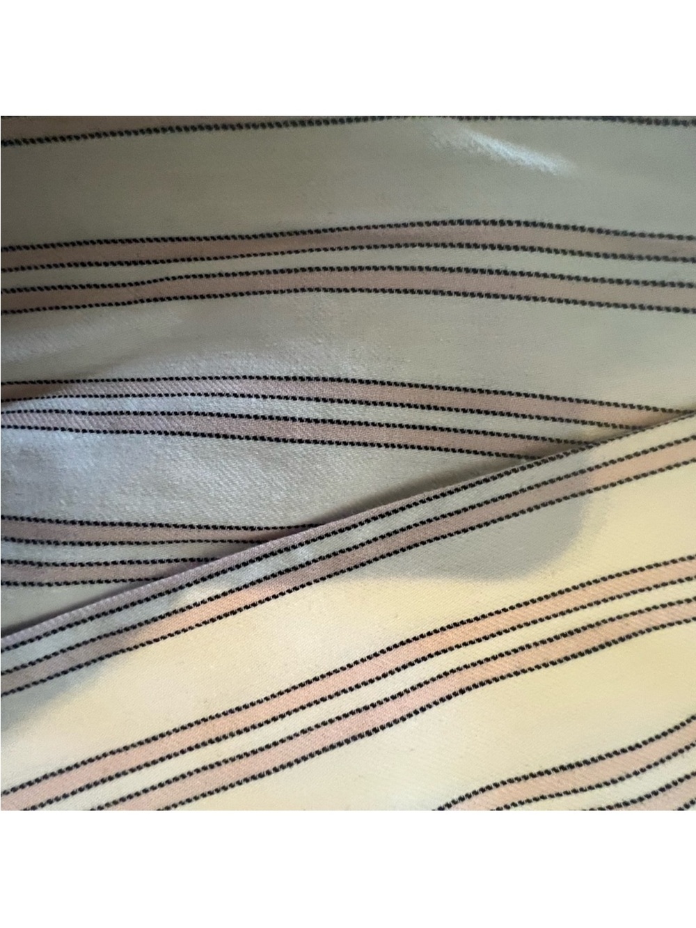 1.STATE Cream and Brown Striped Double-Breasted Blazer - Picture 11 of 12